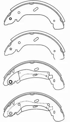 Jeu de mâchoires de frein SB BS22271