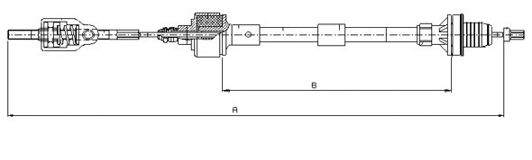 Tirette à câble, commande d'embrayage SONOVA CF00692