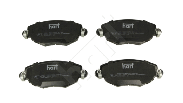 Kit de plaquettes de frein, frein à disque HART 215 950