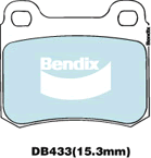 Kit de plaquettes de frein, frein à disque BENDIX-SEA DB433 ULT