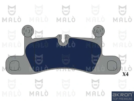 Kit de plaquettes de frein, frein à disque AKRON-MALÒ 1051247