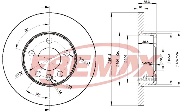 Disque de frein FREMAX BD-3018