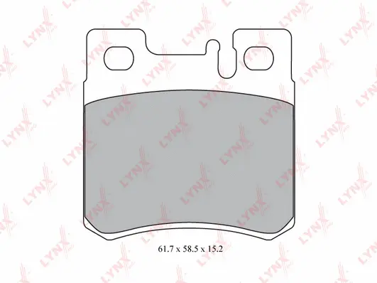 Kit de plaquettes de frein, frein à disque LYNXAUTO BD-5314