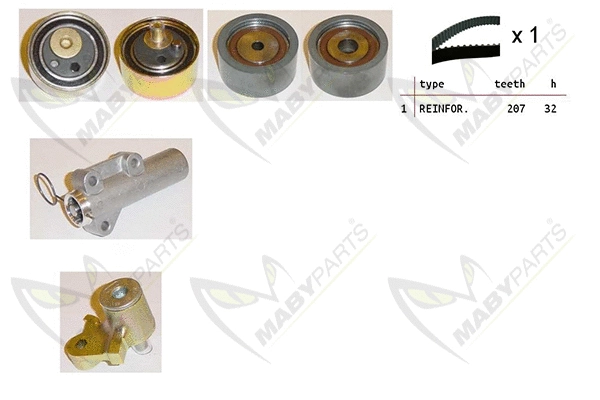 Kit de courroie crantée MABYPARTS OBK010436