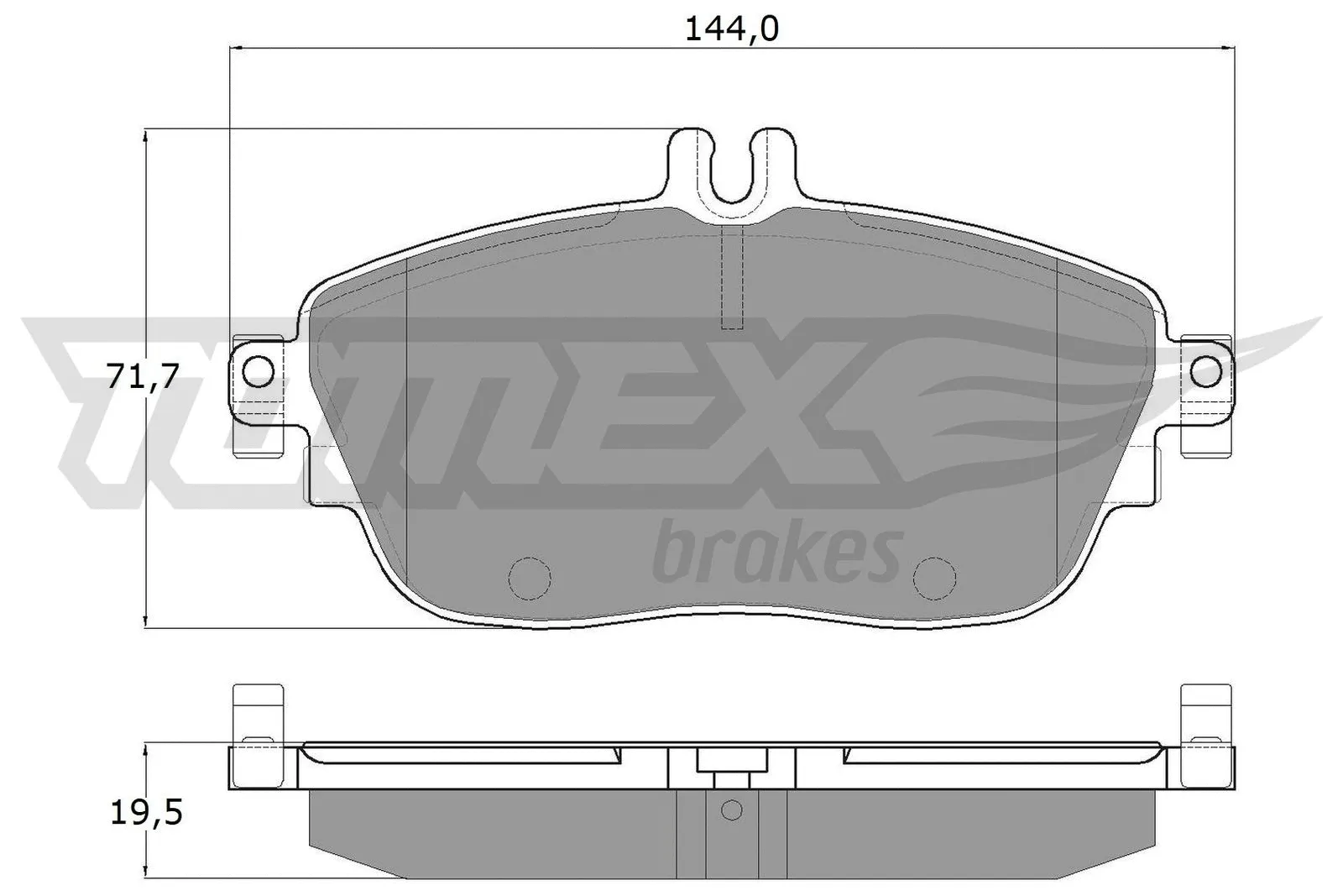 Kit de plaquettes de frein, frein à disque TOMEX Brakes TX 18-06