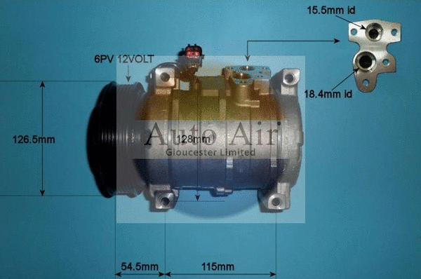 Compresseur, climatisation AUTO AIR GLOUCESTER 14-0088