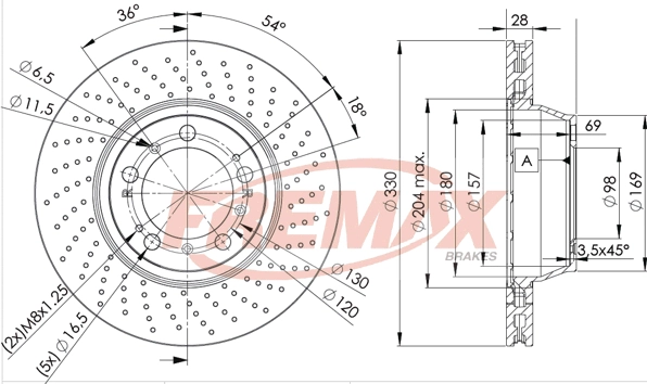 Disque de frein FREMAX BD-3351