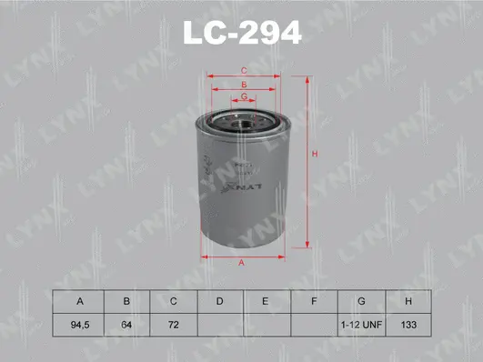 Filtre à huile LYNXAUTO LC-294