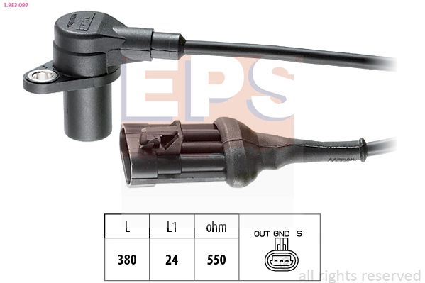 Capteur d'angle, vilebrequin EPS 1.953.097