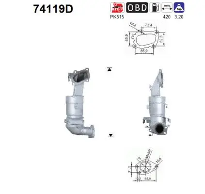 Catalyseur AS 74119D