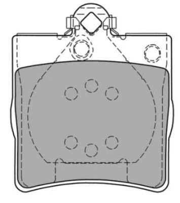 Kit de plaquettes de frein, frein à disque FREMAX FBP-1139
