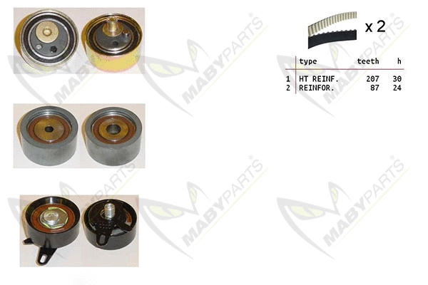 Kit de courroie crantée MABYPARTS OBK010202