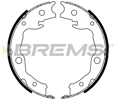 Jeu de mâchoires de frein, frein de stationnement BREMSI GF0976