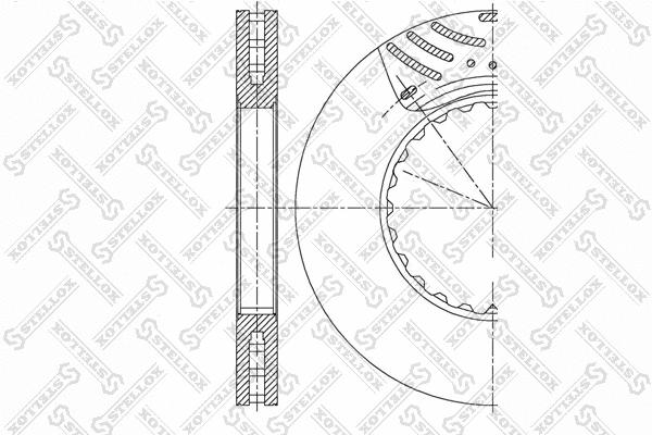 Disque de frein STELLOX 85-00896-SX