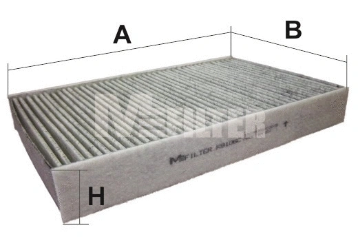 Filtre, air de l'habitacle MFILTER K 9106C