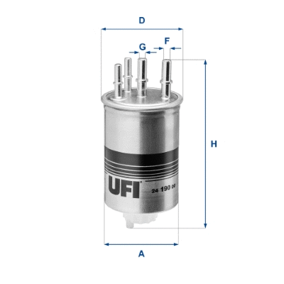 Filtre à carburant UFI 24.190.00