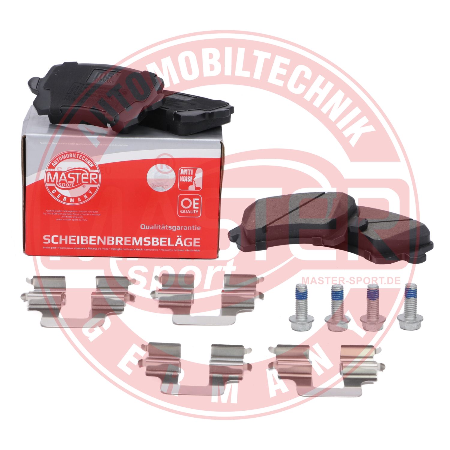 Kit de plaquettes de frein, frein à disque MASTER-SPORT GERMANY 13046027492T-SET-MS