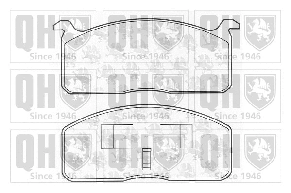 Kit de plaquettes de frein, frein à disque QUINTON HAZELL BP284