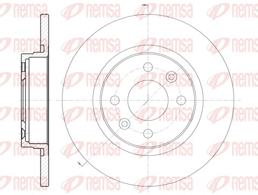 Disque de frein REMSA 6809.00