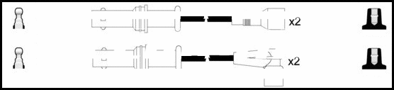 Kit de câbles d'allumage LEMARK HOES1117