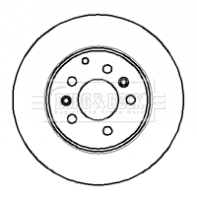 Disque de frein BORG & BECK BBD5740S