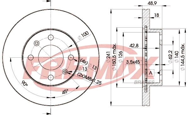Disque de frein FREMAX BD-7500