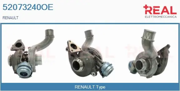 Turbocompresseur, suralimentation REAL 52073240OE