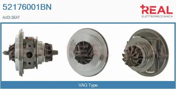 Groupe carter, turbocompresseur REAL 52176001BN