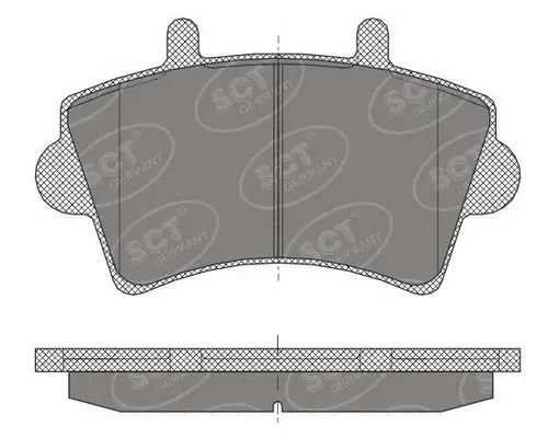Kit de plaquettes de frein, frein à disque SCT - MANNOL SP 419 PR