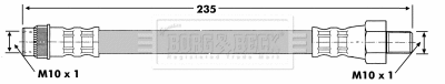 Flexible de frein BORG & BECK BBH7126