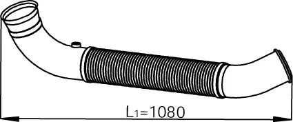 Tuyau d'échappement DINEX 68505