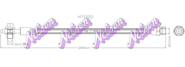 Flexible de frein KAWE H7102Q