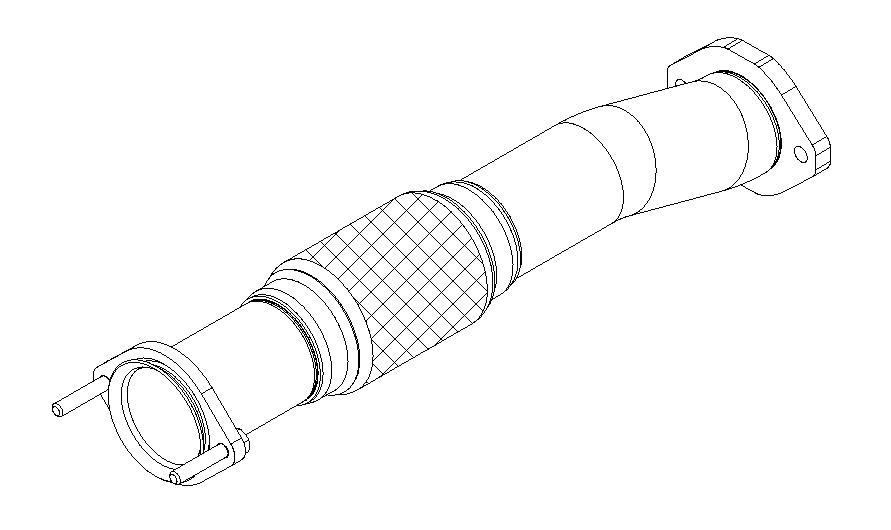 Tuyau d'échappement Vellerand 15379
