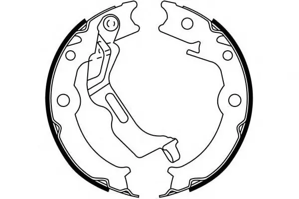 Jeu de mâchoires de frein, frein de stationnement SB BS12002