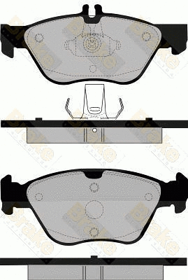 Kit de plaquettes de frein, frein à disque Brake ENGINEERING PA1105