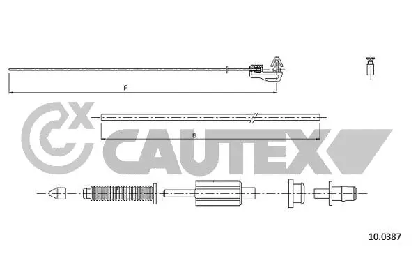 Câble d'accélération CAUTEX 765771