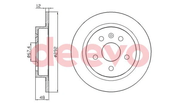 Disque de frein DEEVO BD21620
