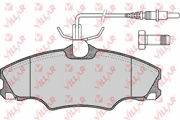 Kit de plaquettes de frein, frein à disque VILLAR 626.0619