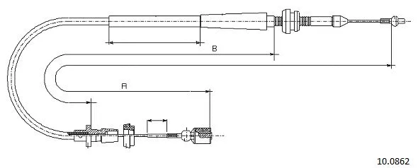 Câble d'accélération CABOR 10.0862