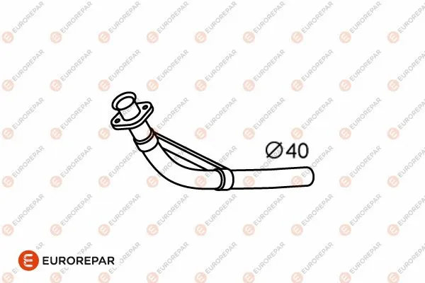 Tuyau d'échappement EUROREPAR E12807F