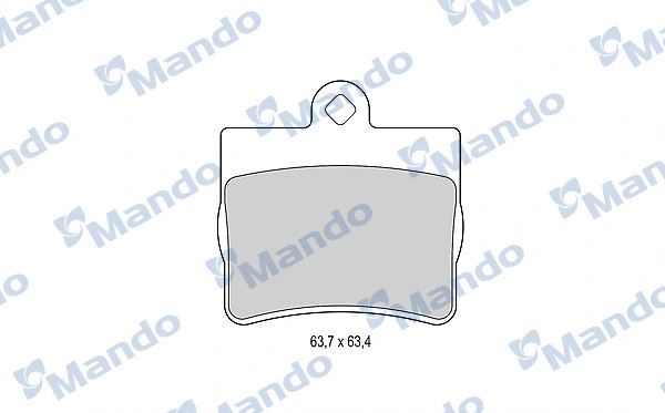 Kit de plaquettes de frein, frein à disque MANDO MBF015990