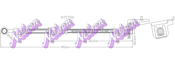 Flexible de frein KAWE H7171Q