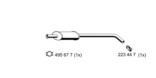 Silencieux central ERNST 525060