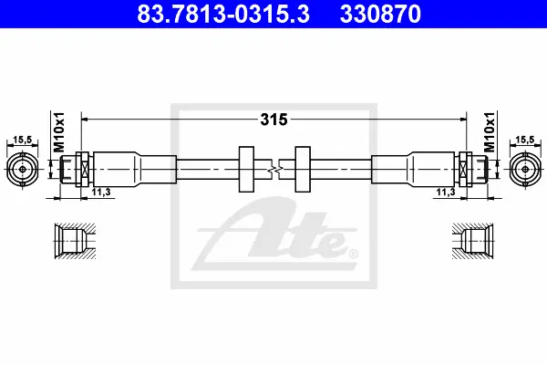 Flexible de frein ATE-APAC 83.7813-0315.3