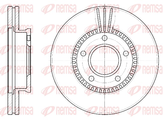 Disque de frein REMSA 6892.10