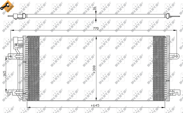 Condenseur, climatisation NRF 35316