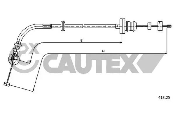 Câble d'accélération CAUTEX 015858