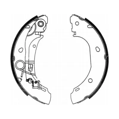 Jeu de mâchoires de frein ABE C0F025ABE