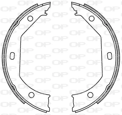 Jeu de mâchoires de frein OPEN PARTS BSA2198.00