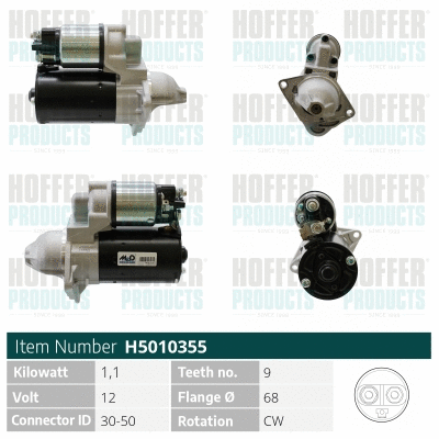 Démarreur HOFFER H5010355